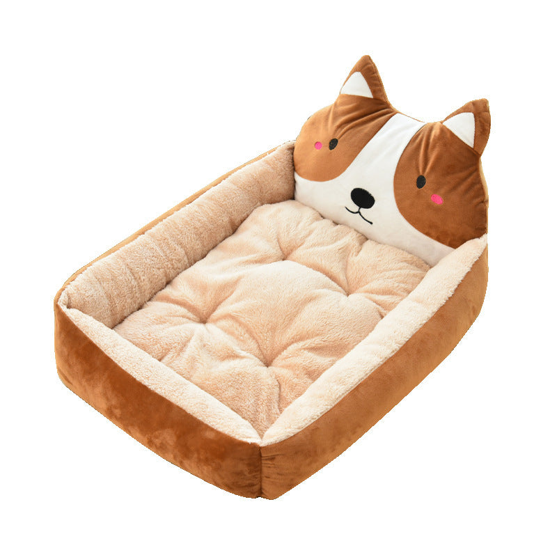 Large Pet Bed Warm Cozy Fleece Nest