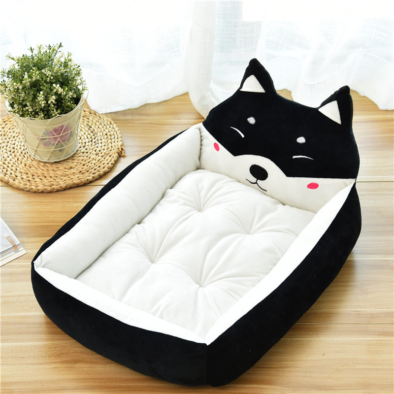 Large Pet Bed Warm Cozy Fleece Nest