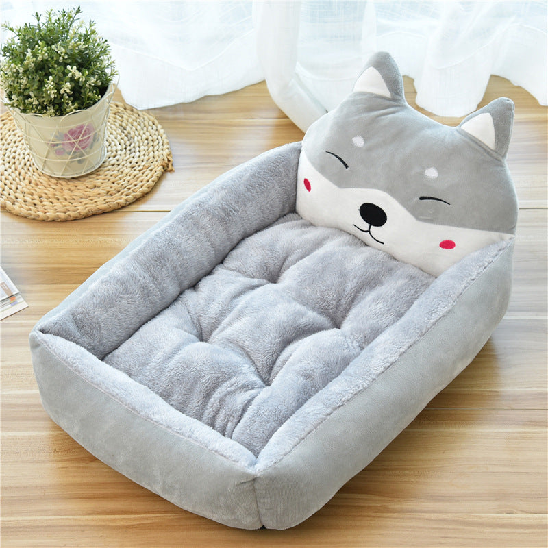 Large Pet Bed Warm Cozy Fleece Nest