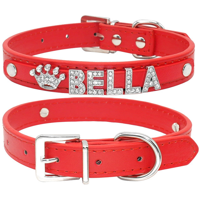 Personalized Cat Collar Rhinestone Dogs Collars