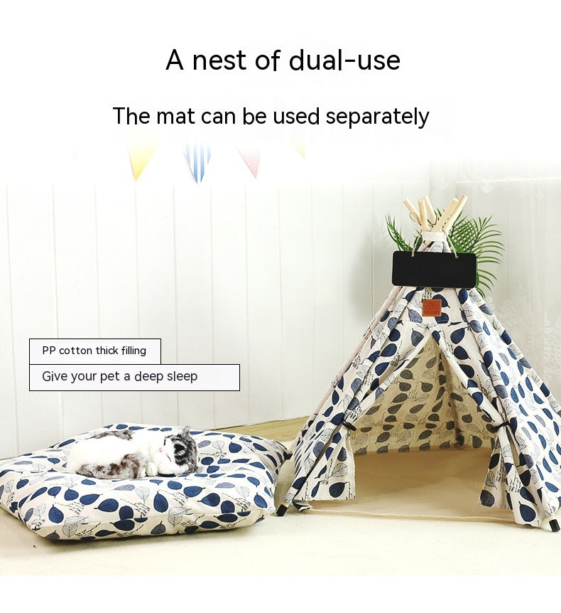 Pet Tent Cat House Removable Kennel