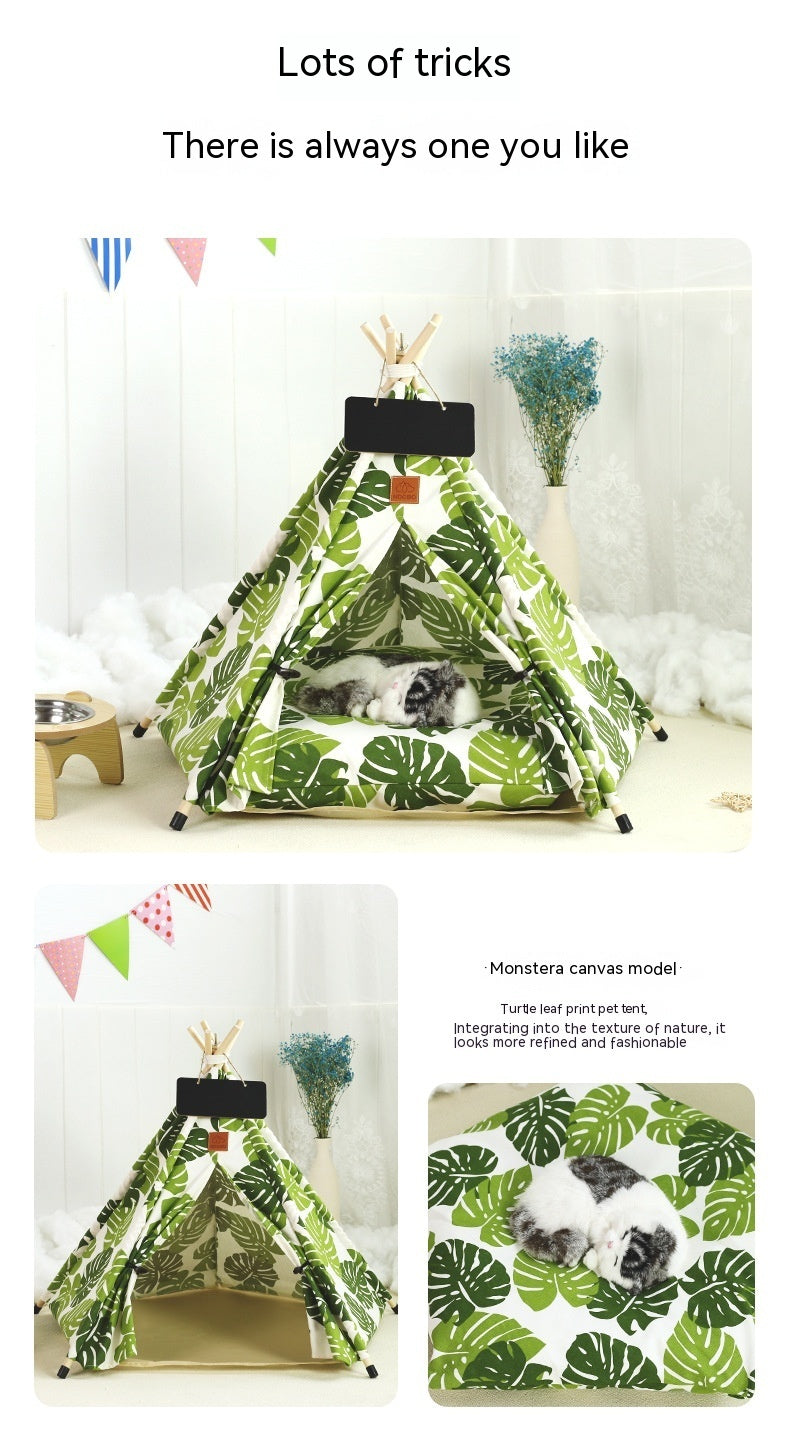 Pet Tent Cat House Removable Kennel