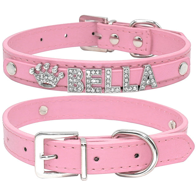 Personalized Cat Collar Rhinestone Dogs Collars
