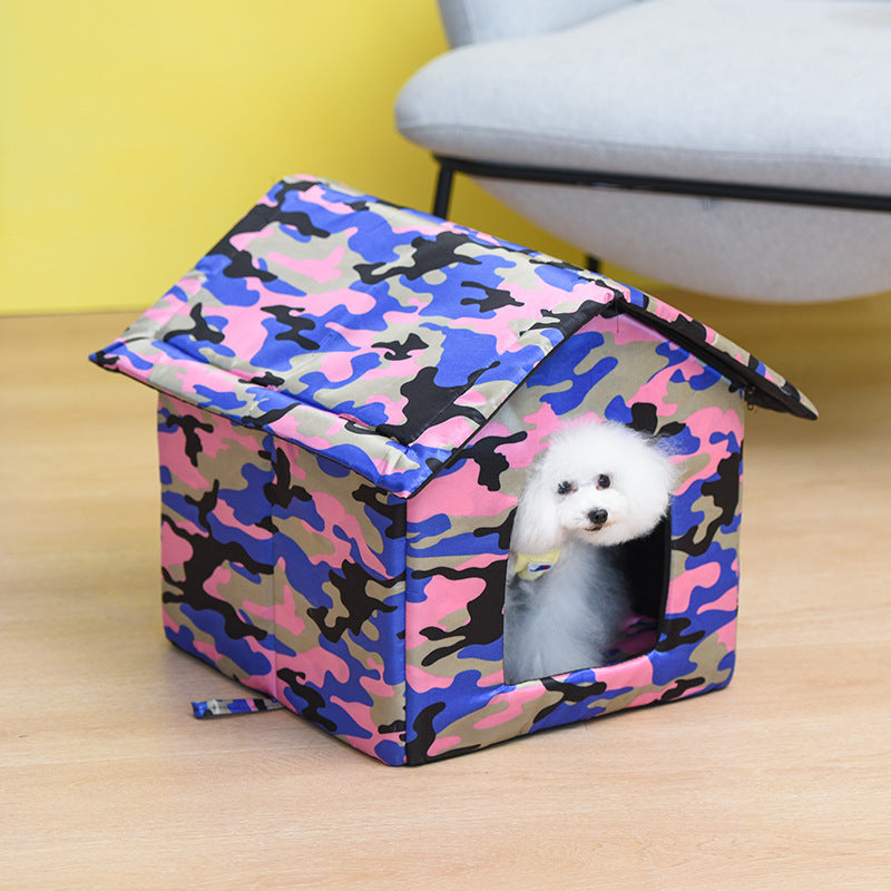 Outdoor Waterproof Oxford Cloth Cat And Dog Kennel
