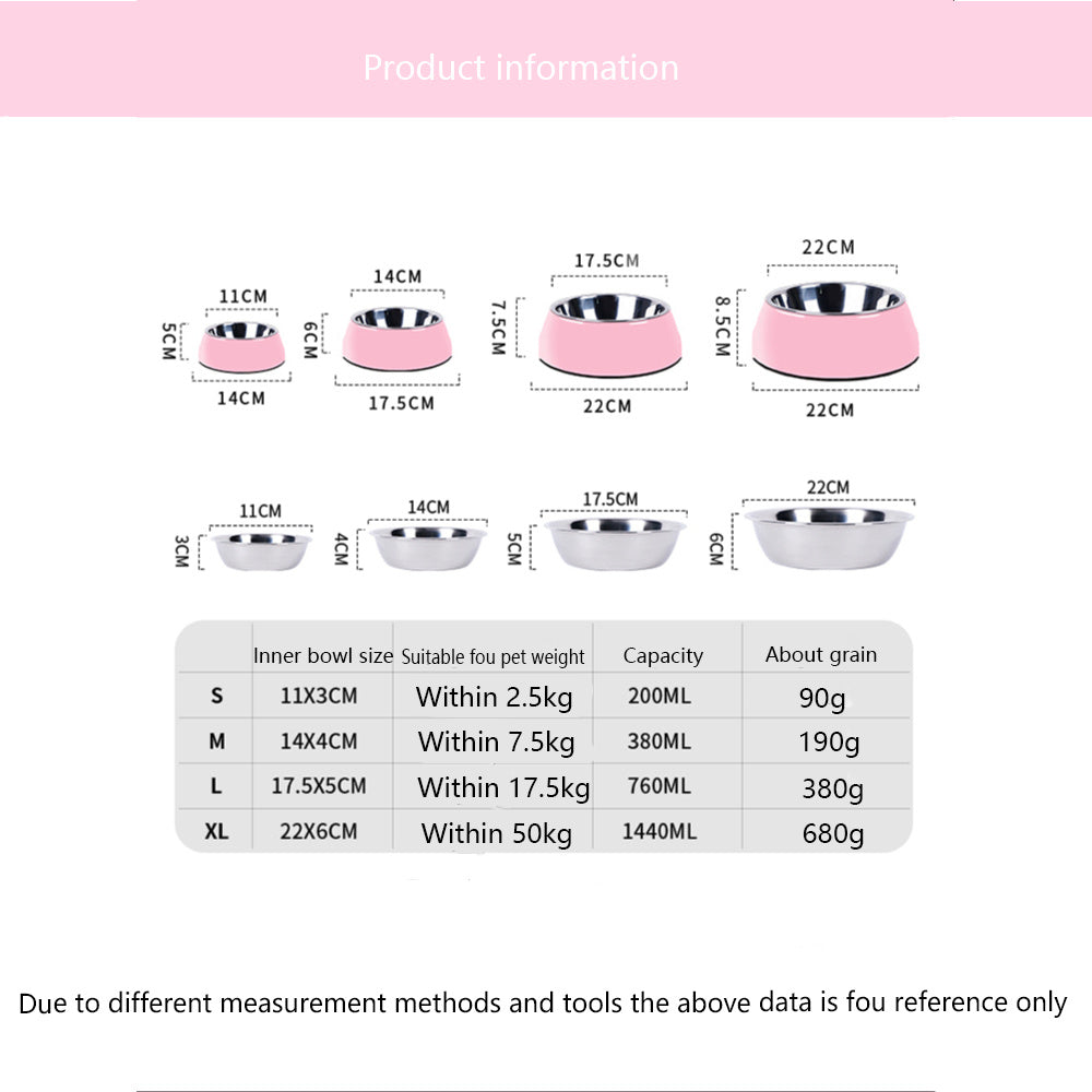 Dog Supplies Stainless Steel Pet Cat Bowls