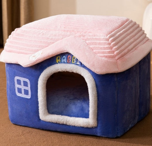 Foldable Dog House Pet Cat Bed Kennel