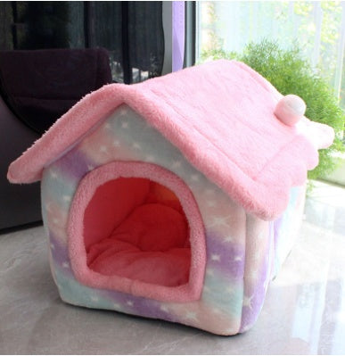 Foldable Dog House Pet Cat Bed Kennel