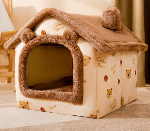 Foldable Dog House Pet Cat Bed Kennel