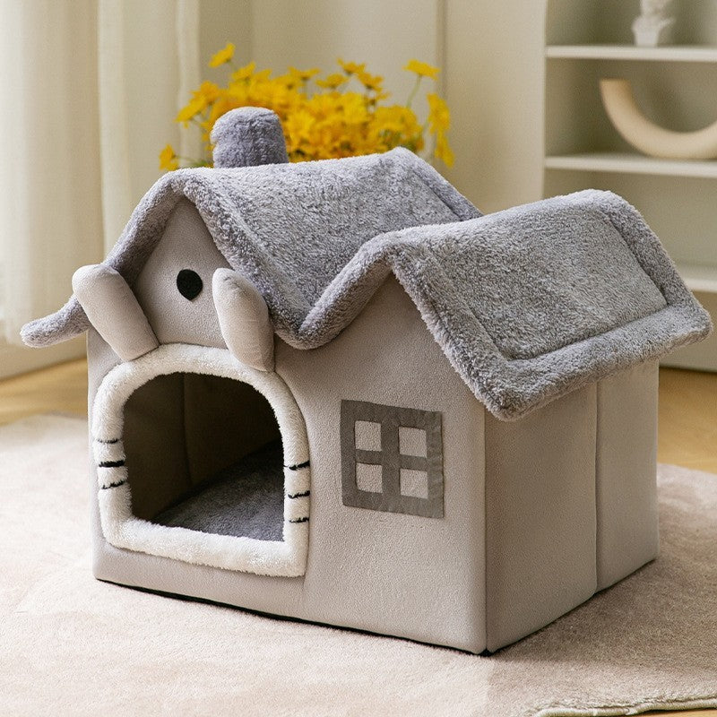 Foldable Dog House Pet Cat Bed Kennel