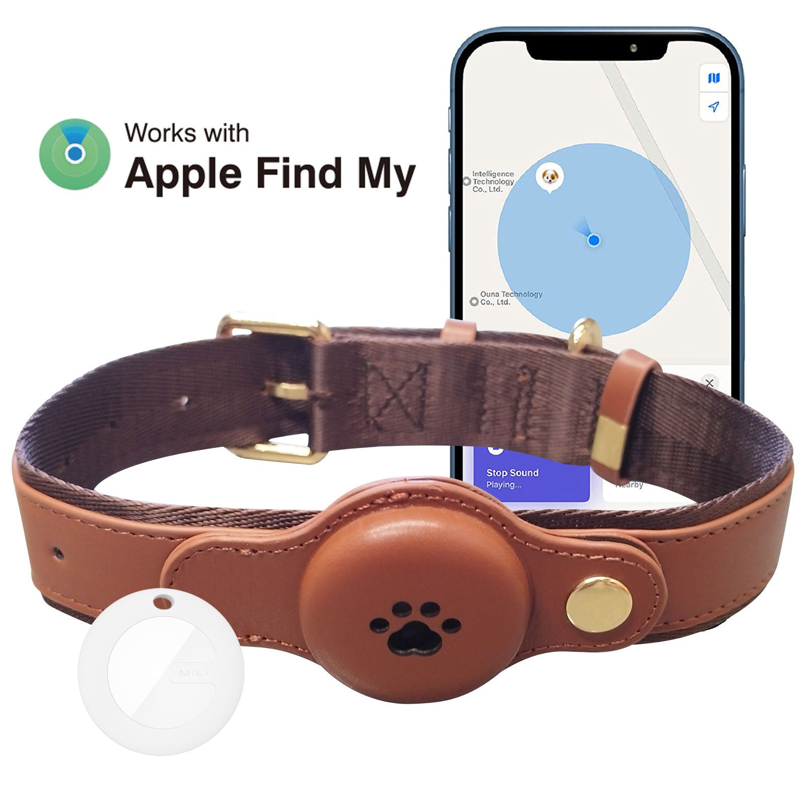 GB Warning Light Pet Anti-lost Positioning Collar