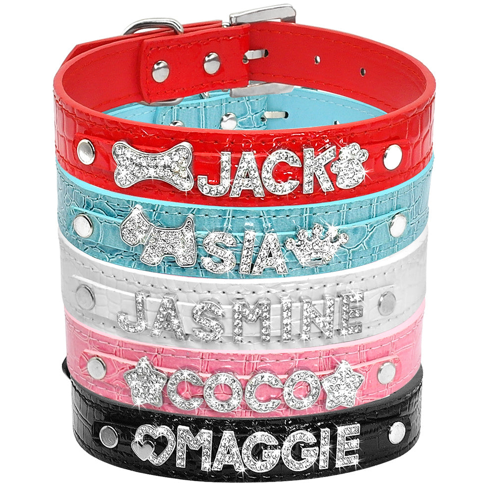 Personalized Cat Collar Rhinestone Dogs Collars
