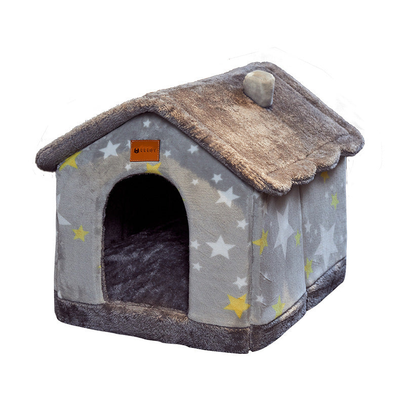 Foldable Dog House Pet Cat Bed Kennel