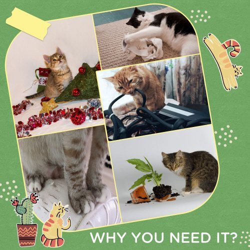 PawHut 56 Cat Tree For Indoor Cats With Hammock, Cat Tower With Scratching Post, Platforms, Play Ball And Anti-tipping Device, For Indoor Cats, Green